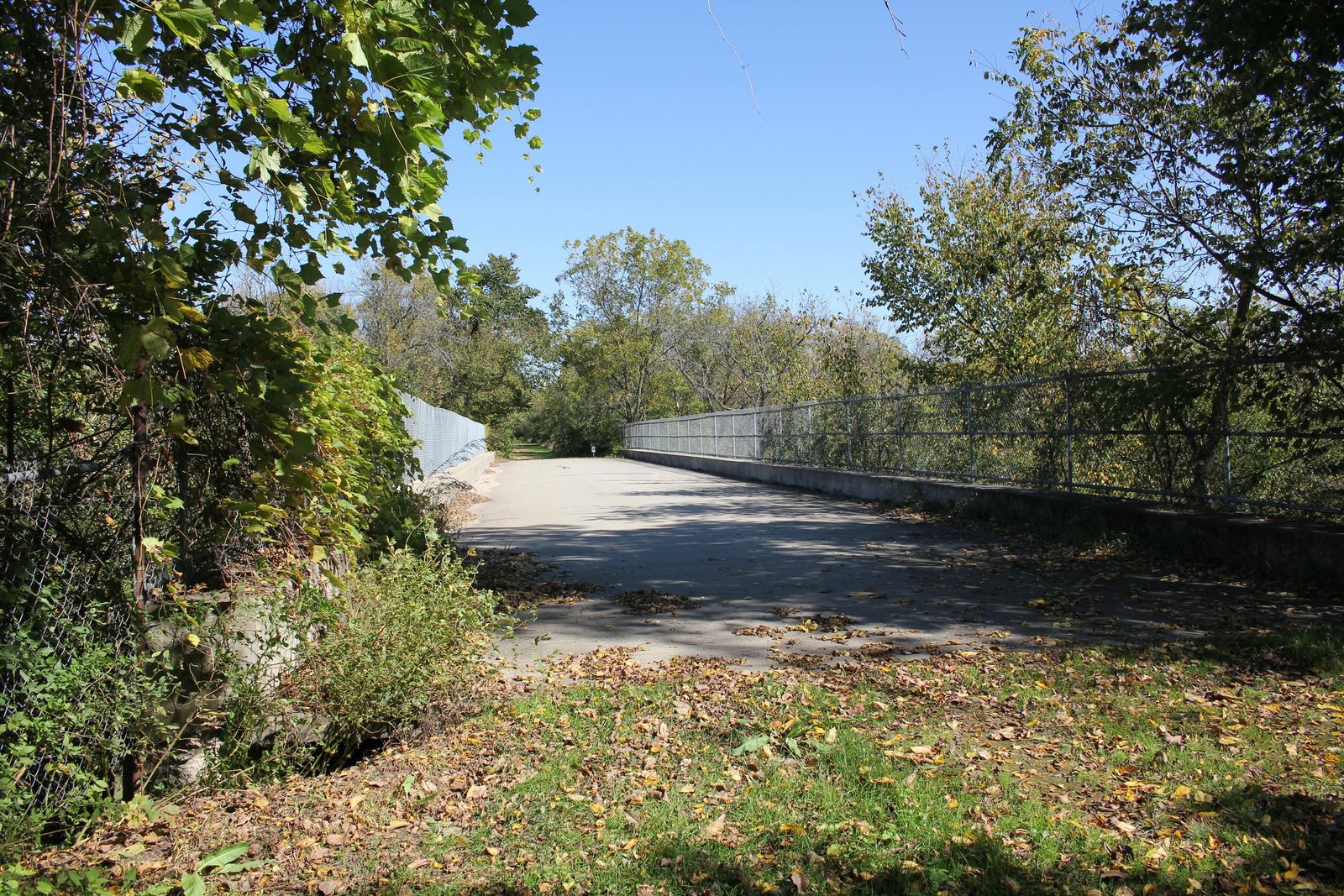 Looking west